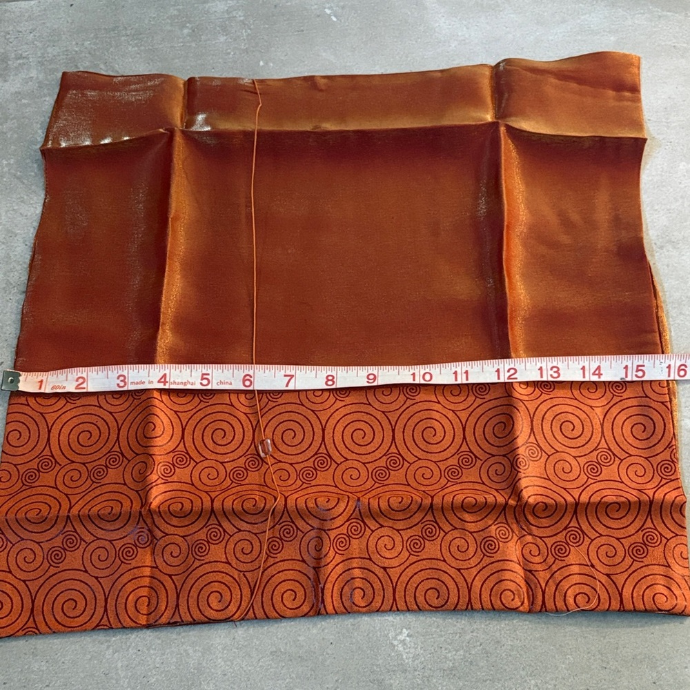 New Orange Swirl Thai Pillow Covers - Picture 2 of 5